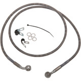 Drag Specialties Brake Line - Front - +8" - Stainless Steel - Xl