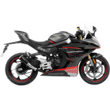 Lv-10 Slip-On Muffler - Black - Stainless Steel 15265Bu