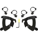 Memphis Shades Gauntlet Mounting Kit - Black - Honda Meb2068