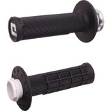 ODI H36MXB Micro-X Half-Waffle V2 Lock-On Grips - Black/Silver H36Mxb