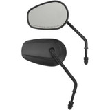 DRAG SPECIALTIES 0640-1310 Drag Specialties Replacement Mirrors - Long Stem - Black