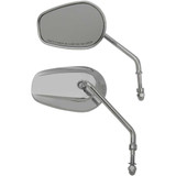 DRAG SPECIALTIES 0640-1309 Drag Specialties Replacement Mirrors - Long Stem - Chrome