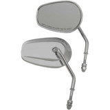 DRAG SPECIALTIES 0640-1307 Drag Specialties Replacement Mirrors - Short Stem - Chrome