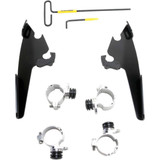 MEMPHIS SHADES MEB2001 Memphis Shades Fats/Slim Mounting Kit - Black - Xl883 Meb2001