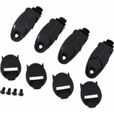 MOOSE RACING 34301006 Moose Racing Qualifier Boot Buckle Kit - Black 3430-1006
