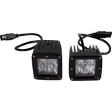 Moose Utility Light Bar - Led - Green - Square - 3" - Pair Mse-Lpkitg