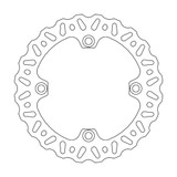 MOTO-MASTER 110715PU Moto-Master Brake Rotor - Rear - Nitro 110715-Pu