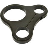 DRAG SPECIALTIES 2201-0202 Drag Specialties 1.25" T-Bar Single Gauge Mount - Gloss Black - For 2.375/2.4" Mini Gauge