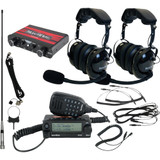 Navatlas Intercom/Radio And Headset Kit - 2-Seat - Black Ni2Rohbk2