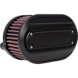 Oval Air Cleaner Kit - Black - M8 K29244
