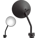 PARTS UNLIMITED 0640-1690 Parts Unlimited Mirror - Flag - Side View - Round - Black