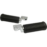 Drag Specialties Rubber Foot Pegs - Driver - Chrome - Xl