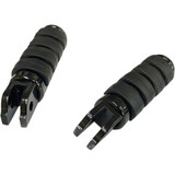 Drag Specialties Fml Soft-Ride Footpegs - Driver - Black - Softail