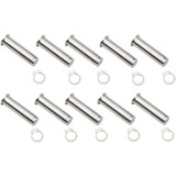 Drag Specialties Pivot Pins - Lever - 10 Pack - Chrome