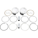 WISECO K0208PS Wiseco Tracker Series Piston Kit - 3.875" - 88 Cubic Inch Bored To 95 Cubic Inch - Standard - Twin Cam K0208Ps