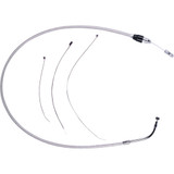 Polished Stainless Quick Connect Upper Clutch Cable 5239He