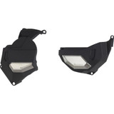 Polisport Clutch/Alternator Cover Kit - Black - Honda 91112 Polisport Clutch/Alternator Cover Kit - Black - Honda 91112