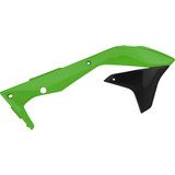 Polisport Radiator Cover - Oem Green/Black - Kx 450F 8418300001