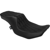 Predator 2-Up Seat - Vinyl - Double Diamond Black Stitch - W/O Backrest - Fltr/Flhx '23-'24