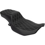 Predator Iii 2-Up Seat - Extended Reach - Vinyl - Silver Double Diamond Stitch - Flhx/Fltr '23-'24