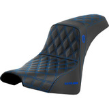 SADDLEMEN SC81830BLU Pro Series Sdc Performance Seat - Without Backrest - Blue Stitch - Fxbb/Fxst '18-'23 Sc81830Blu