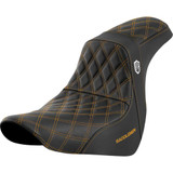 SADDLEMEN SC81829GOL Pro Series Sdc Performance Seat - Without Backrest - Gold Stitch - Fl/Fx '18-'20 Sc81829Gol