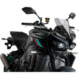 PUIG HI-TECH PARTS 21361H Puig Hi-Tech Parts New Generation Sport Windshield - 14" - Smoke - Mt-10/Sp 21361H