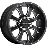 RACELINE WHEELS A774701125 Raceline Wheels Wheel - Mamba - Rear - Black/Machined - 14X7 - 4/110 - 2+5 A7747011-25