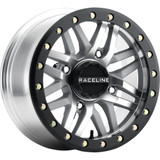 Raceline Wheels Wheel - Ryno - Beadlock - Front/Rear - Machined/With Black Ring - 14X7 - 4/156 - 5+2 (+10 Mm) A91Ma-47056+10
