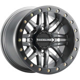 RACELINE WHEELS A91G5103755 Raceline Wheels Wheel - Ryno - Beadlock - Rear - Gun Metal Gray/With Black Ring - 15X10 - 4/137 - 5+5 A91G-51037-55