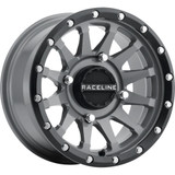 Raceline Wheels Wheel - Trophy - Simulated Beadlock - Front/Rear - Stealth Gray - 14X7 - 4/156 - 5+2 (+10 Mm) A95Sg-47056+10