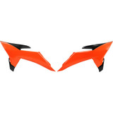 UFO KT05025FFLU Radiator Covers - Fluorescent Orange - Ktm Kt05025#Fflu