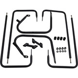 DRAG SPECIALTIES 3501-1250 Drag Specialties Saddlebag Rail - Black - Fl '97-'08