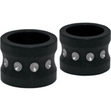 Covingtons Axle Spacers - Dimpled - Black - Non-Abs - Pair C0013-B
