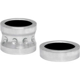 COVINGTONS C0015C Covingtons Axle Spacers - Dimpled - Chrome - With Abs - Pair C0015-C