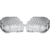 Covingtons Rocker Box Valve Covers - Finned Chrome - Twin Cam C1282-C