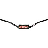 RENTHAL 84301BK Renthal Handlebar - 7/8" - 843 - Flat Track 130 - Black 843-01-Bk