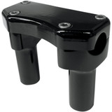 Drag Specialties Risers - 3" - Buffalo - Top - Black