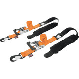 Powertye Mfg. Big Daddy Tie-Down - 2" - 2 Snap-Hook Ends - Sewn-In Soft-Tye - Orange 32529-S