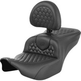 SADDLEMEN 82307189B0 Roadsofa Seat - With Backrest - Honeycomb - Fltr/Flhx '23-'24 823-07-189B0