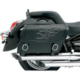 Saddlemen Flame Saddlebag - Silver - Jumbo X021-05-0423