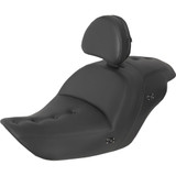 Saddlemen Heated Roadsofa Pillow Top Seat - With Backrest - Black H23-20-181Brhct