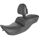 SADDLEMEN 89706187BR Saddlemen Roadsofa Seat - With Backrest - Black W/ Black Stitching 897-06-187Br