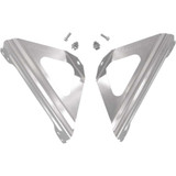 WORKS CONNECTION 18001 Radiator Brace Set - Silver - Suzuki 18-001