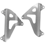 WORKS CONNECTION 18074 Radiator Brace Set - Silver - Yamaha 18-074
