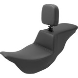 Saddlemen Tour Step-Up Seat - Rider Backrest - Plain - Fl '08-'23 808-07B-194Br
