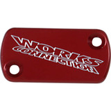 WORKS CONNECTION 21005 Brake Cover - Billet - Red 21-005