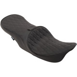 Drag Specialties Low Forward Touring Seat - Double Diamond - Driver Backrest - Flhr/Flhx '99-'07