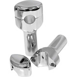 LA CHOPPERS LA740604 La Choppers Risers - Hefty Smooth - 4" - Chrome La-7406-04