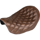 Saddlemen Renegade Solo Seat - Lattice Stitched - Brown - Dyna '04-'05 804-04-002Bls